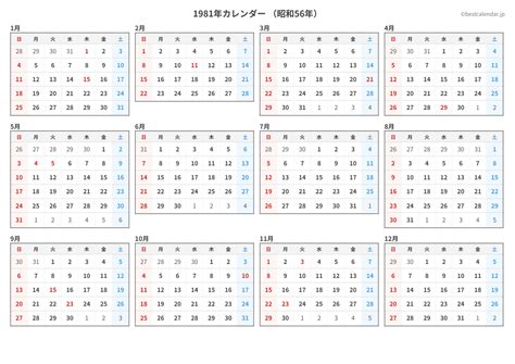 1981年1月29日|1981年 (昭和56年) カレンダー 